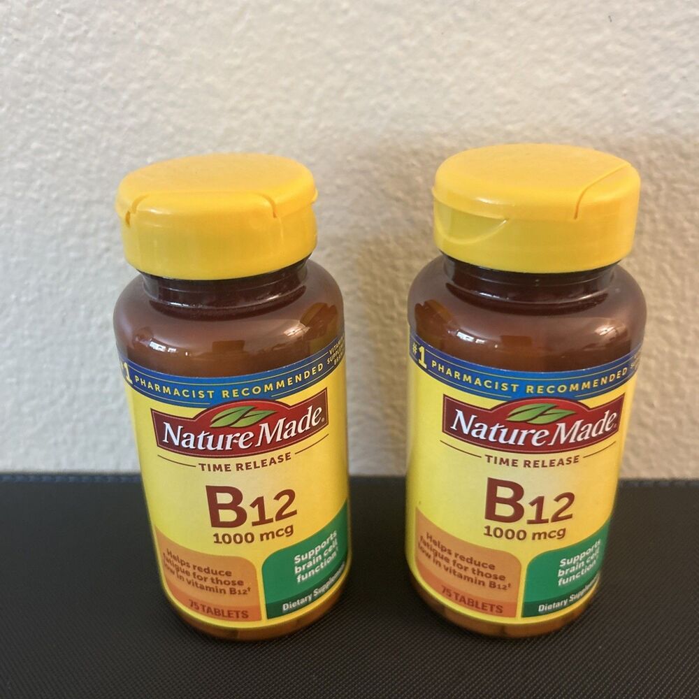 Nature Made Time Release B12 1,000 MCG Lot of 2 Bottles 9/26